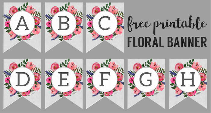printable banner alphabet