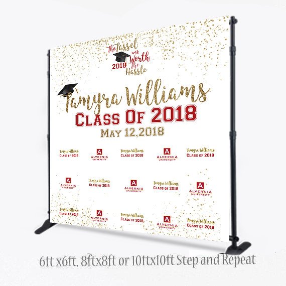 Class of 2020 custom step and repeat Backdrop - Dream Design Group