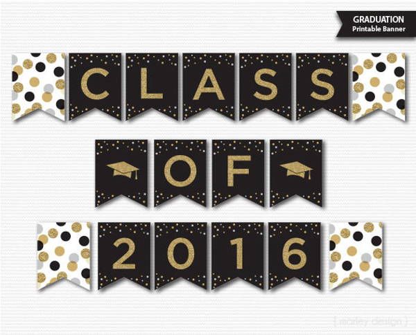 printable banner class of 2018