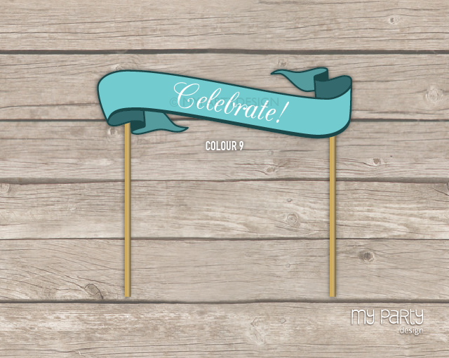 Printable Banner / Cake topper - Choose your colour & wording - My ... - Worksheets Library for Free Printable Cake Banner Templates