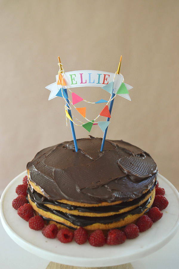 DIY cake topper with free template