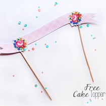 Free Cake Topper Printable