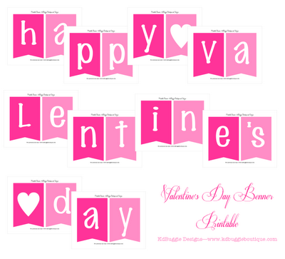 10 FREE Printable Valentines Day Banners - Printables 4 Mom