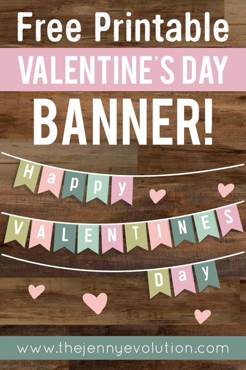 Valentine Home Decor Banner Free Printable