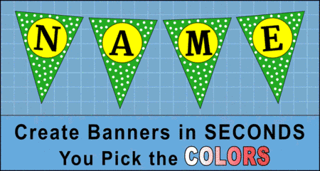 Triangle Banner DIY Letters (Printable Flag Templates) - DIY ...