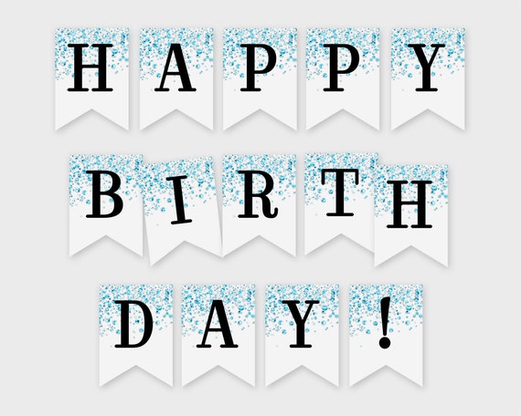 printable banner happy birthday