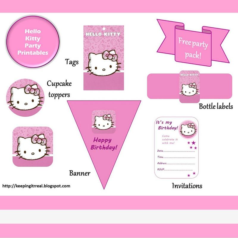 Keeping it Real: Hello Kitty Party Pack - free printables