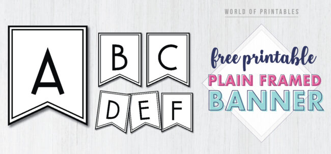 printable banner letters template free