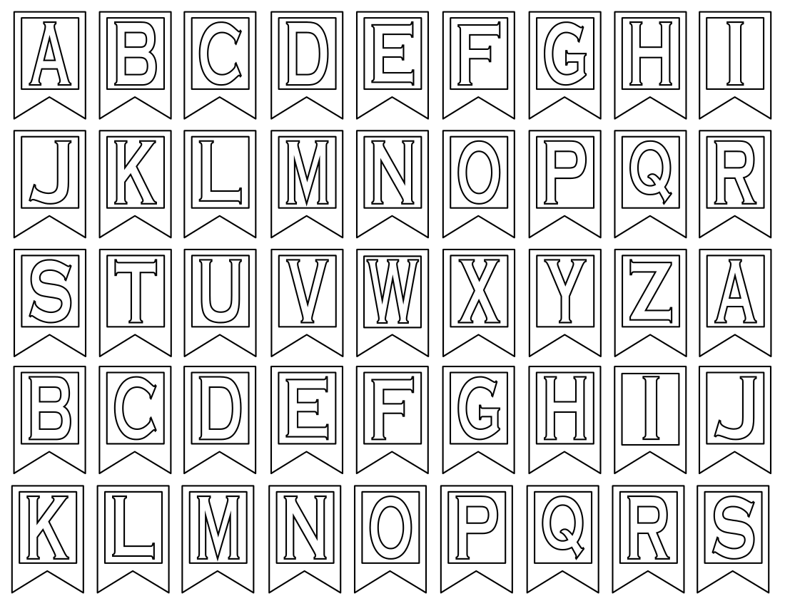 Free Printable Alphabet Letters | Banner Flag Letter PDF Templates - Worksheets Library free-printable-alphabet-letters-banner-flag-letter-pdf-templates-worksheets-library