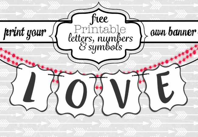 printable banner letters template free