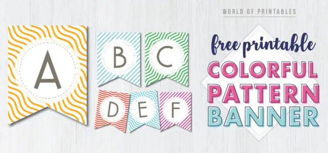 printable banner letters template free
