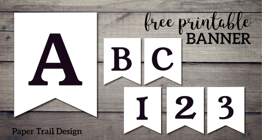 printable banner letters