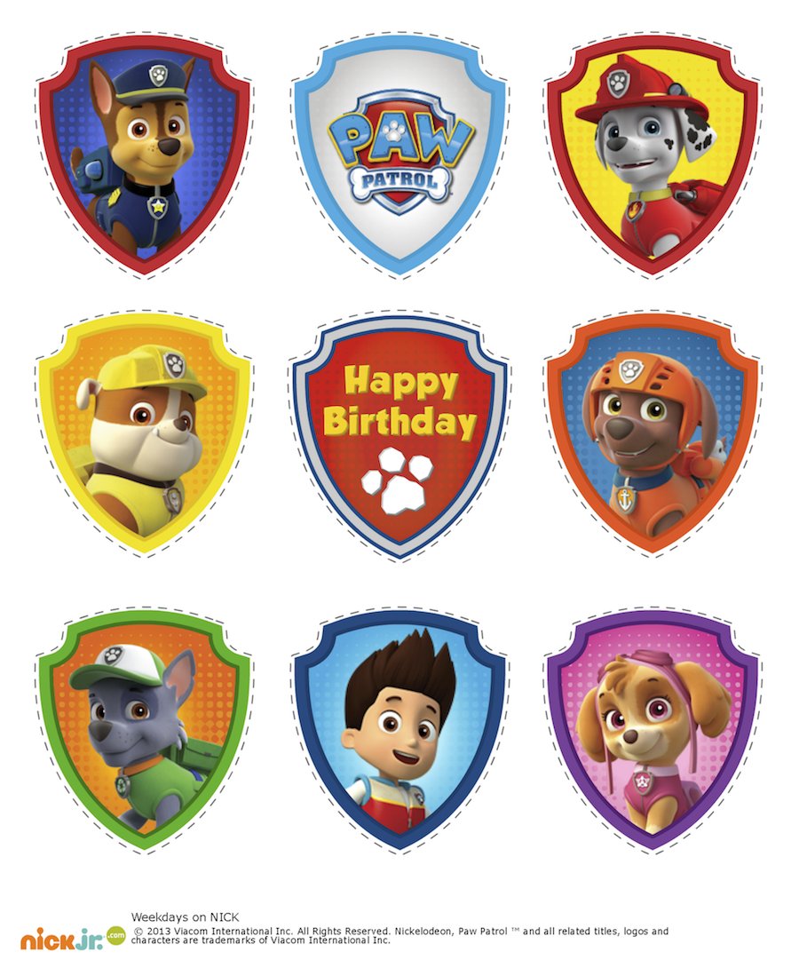 printable banner paw patrol
