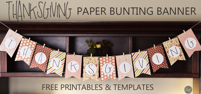 DIY Thanksgiving Decoration &  Kids Craft - Free Printables | LCE