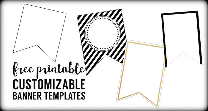 Free Printable Banner Templates {Blank Banners} - Paper Trail Design