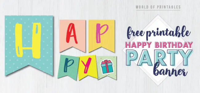 printable banner with letters