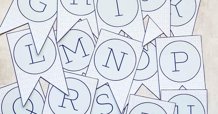 Free Printable Banner Letters | i should be mopping the floor