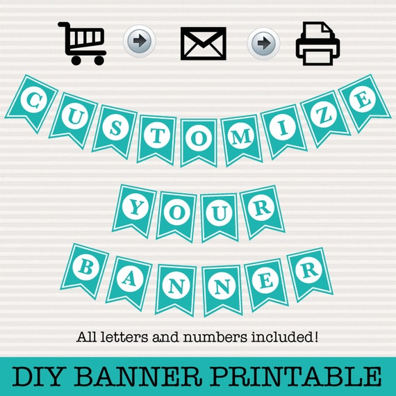 Buy DIY Banner Printable Breakfast at Tiffanys Instant Download ...