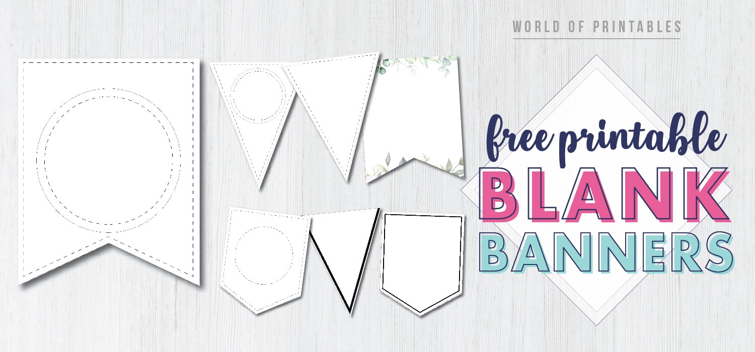 Free Printable Banner Templates (Blank Banners) - World of Printables