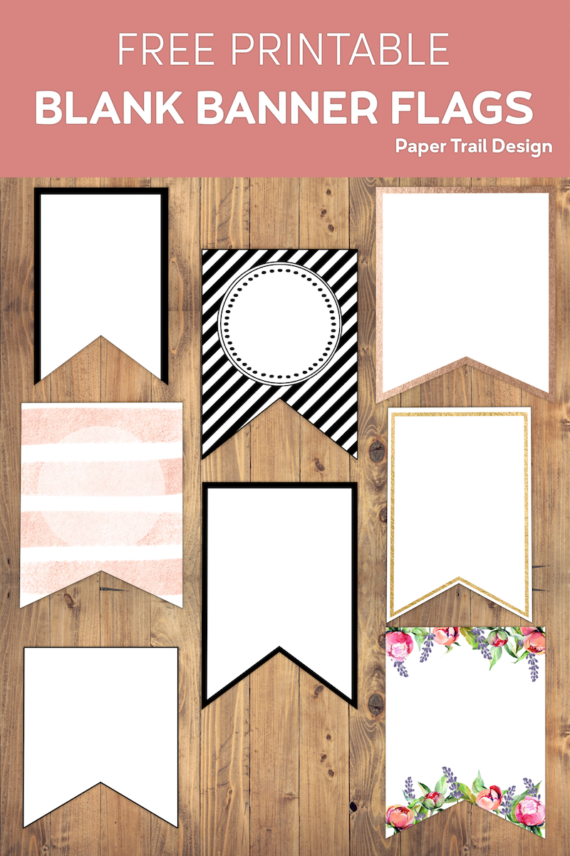 Free Printable Banner Templates {Blank Banners} - Paper Trail Design
