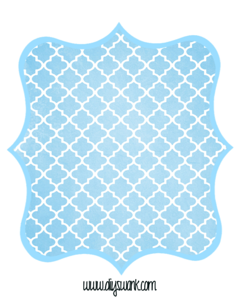 Blue and Black Printable Letters for Banners - Swanky Design Co.