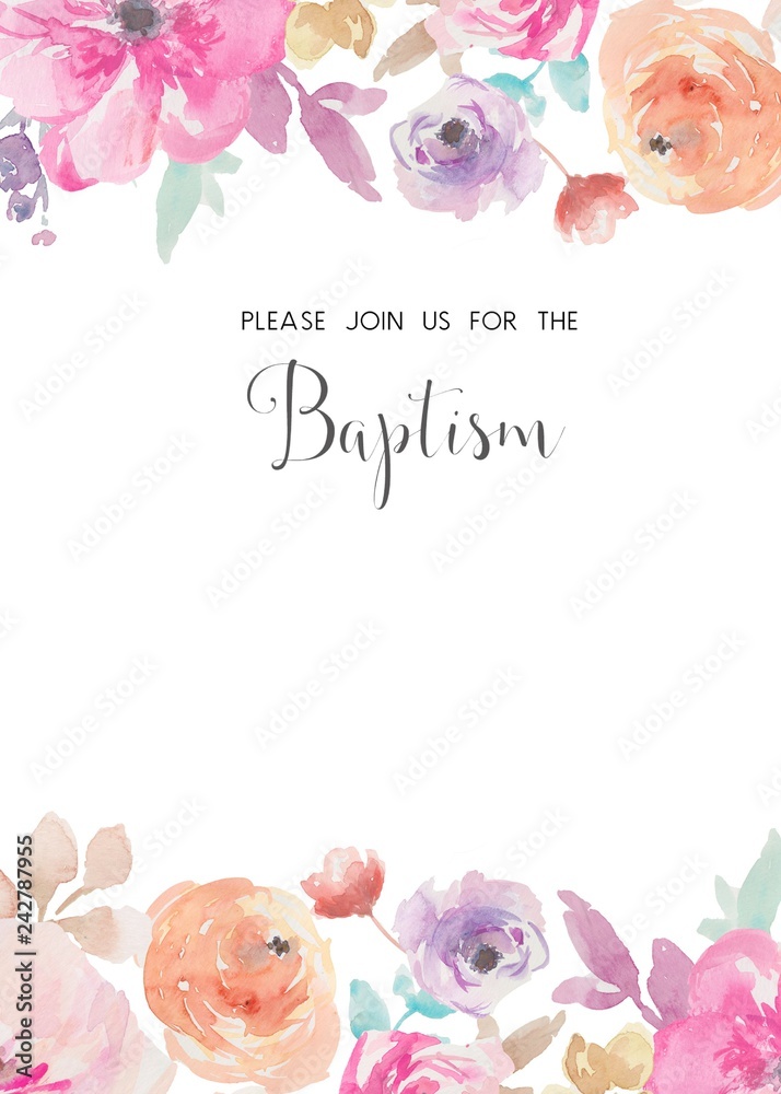 printable baptism invitation templates