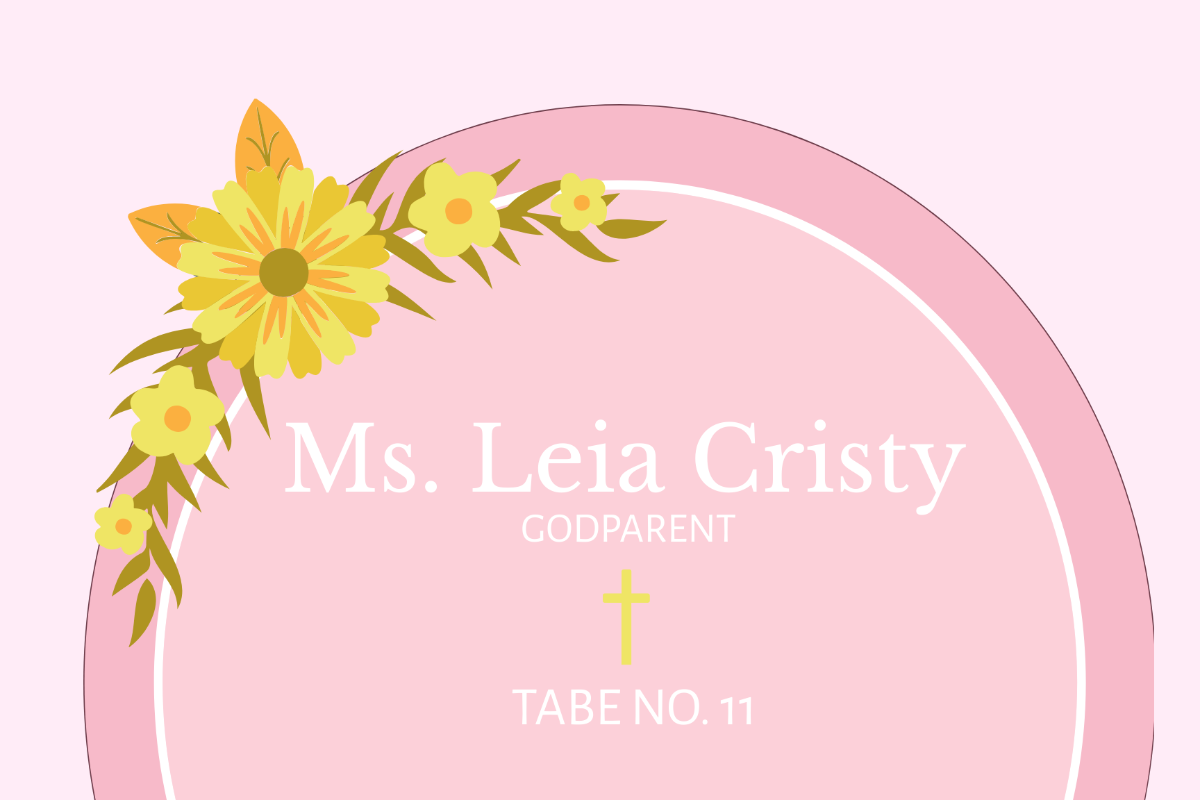 FREE Baptism Place Card Templates &  Examples - Edit Online ...