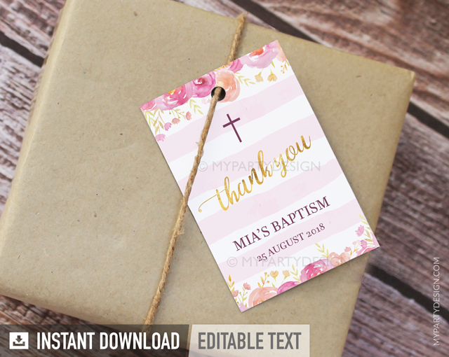 printable baptism tags