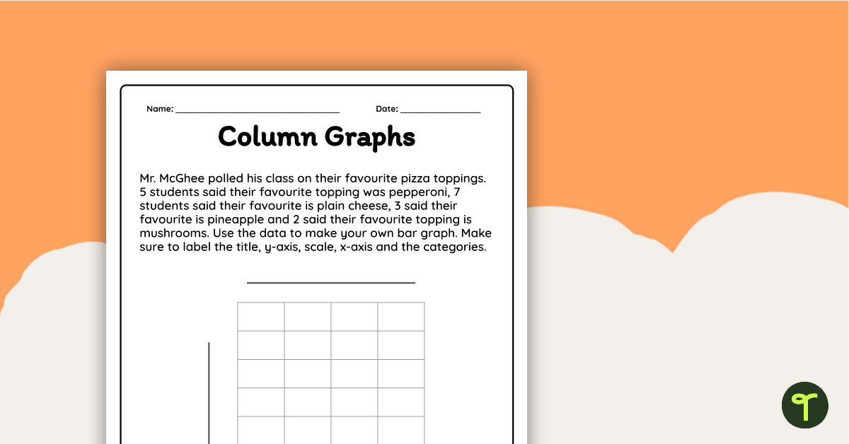 Creating a Bar Graph Worksheet | Teach Starter
