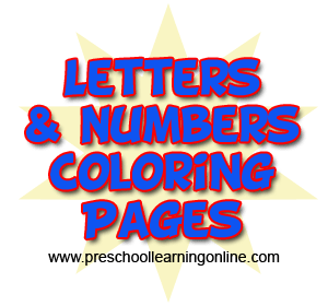 Printable Bubble Letter Coloring Pages &  Number Sheets - Preschool ...