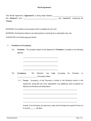 Basic Rental Agreement (Free Sample) - SignWell, Formerly Docsketch
