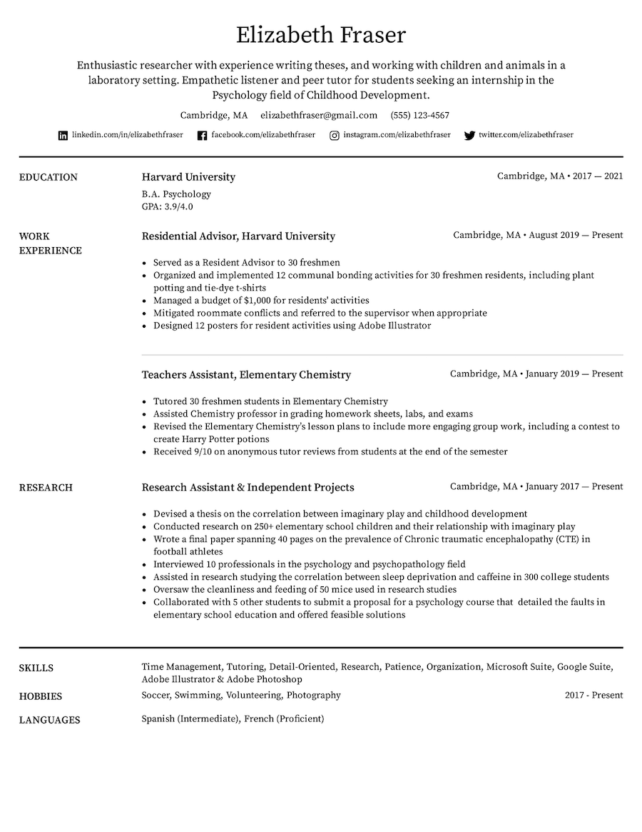 Printable Resume Templates &  Formats for 2022 | Easy Resume