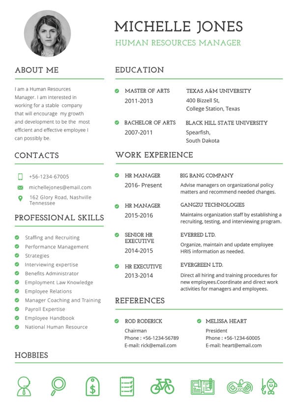 Printable Resume Template - 39+ Word, PDF Documents Download