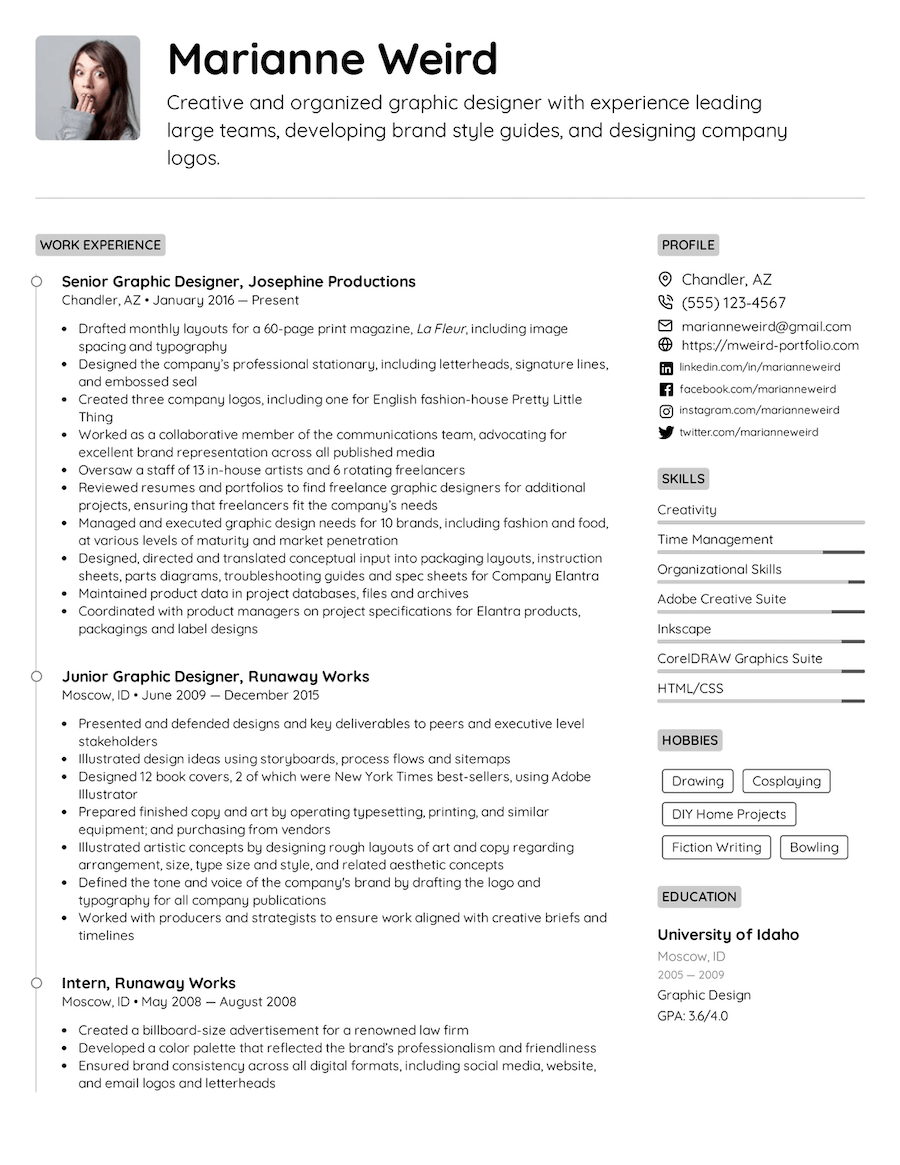 PDF Resume Templates &  Formats for 2022 | Easy Resume