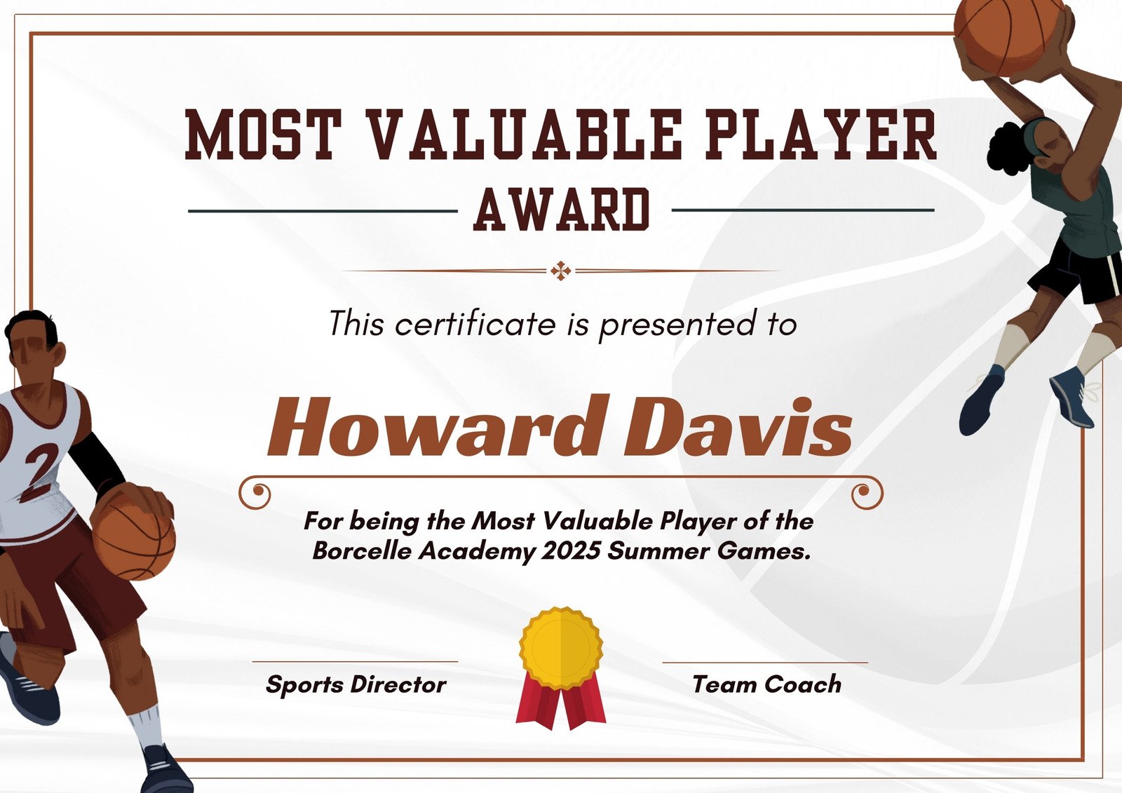 Free Printable Basketball Award Certificates - Free Printables Hub