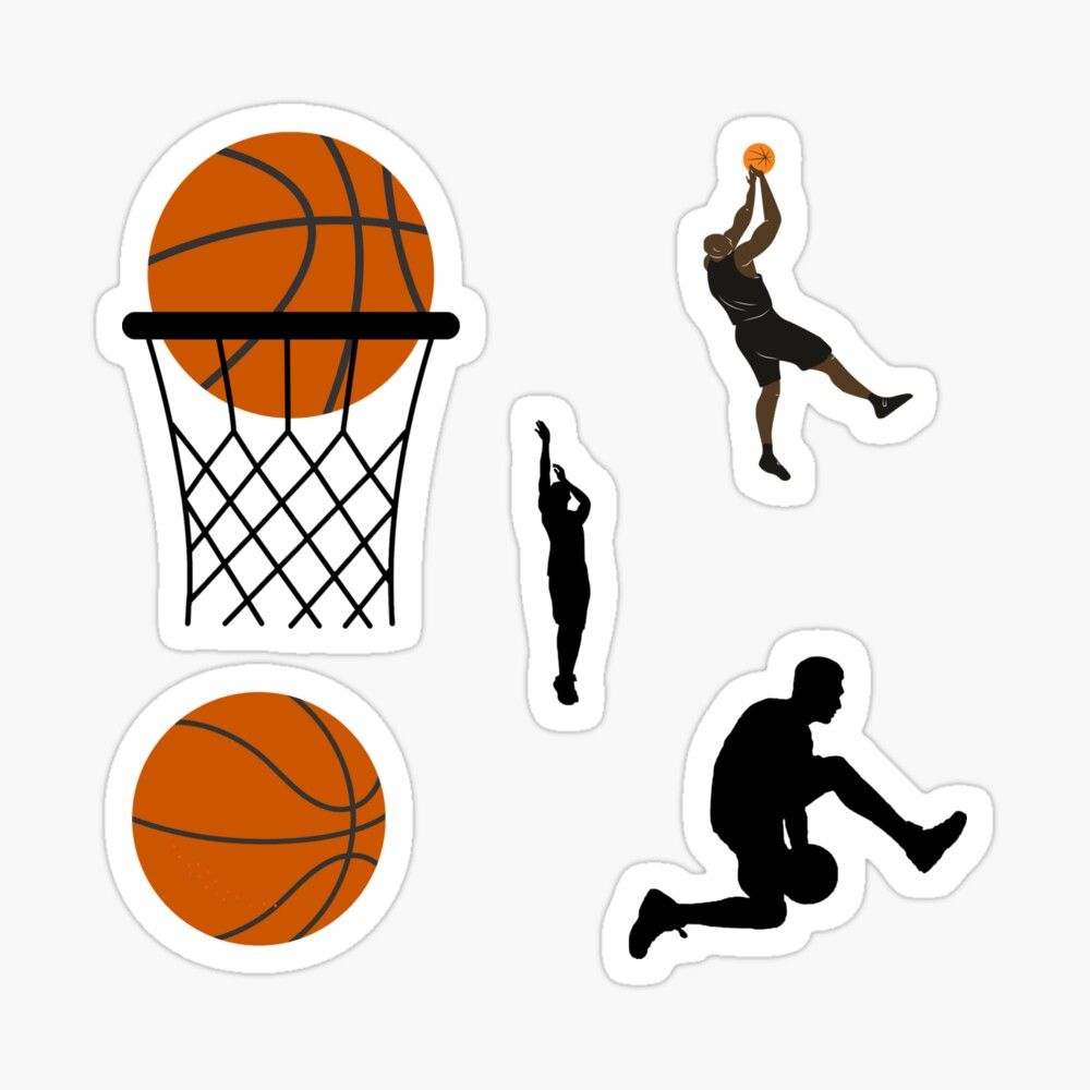 printable basketball stickers