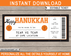 printable basketball tickets