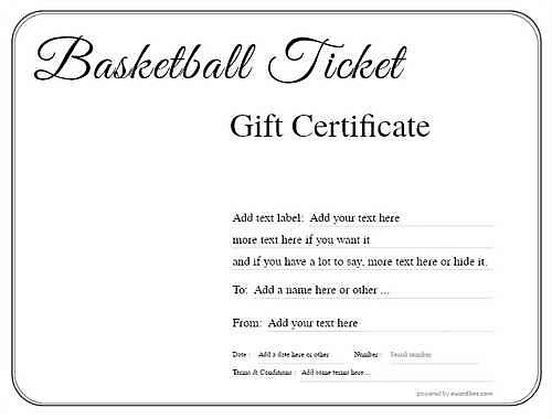 printable basketball tickets