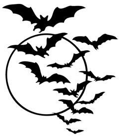 Free Halloween Bat Swarm Printable - Joys Life