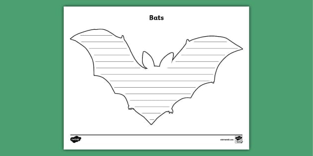 Bat Writing Template | Halloween Resources | Twinkl USA