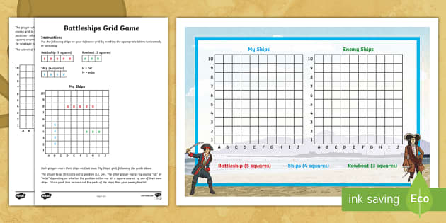 Interactive Battleship Game with Coordinates (teacher made)