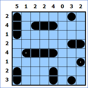 Print - Battleships - online puzzle game