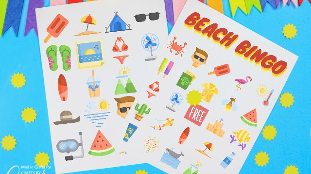 Beach Bingo - Crafts by Amanda