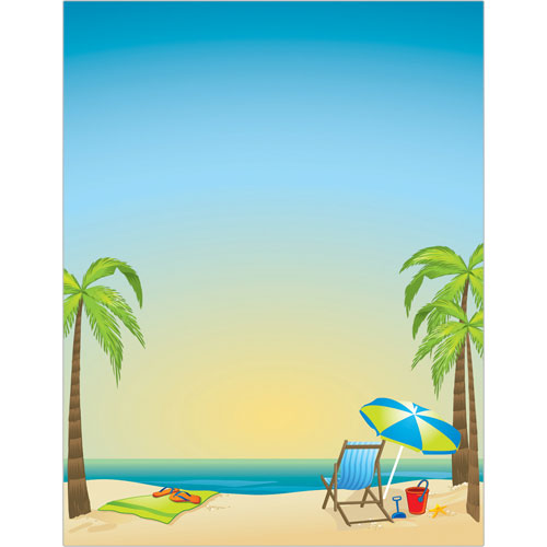 By the Beach Letterhead [2013175] : Designer Papers | decorative ...