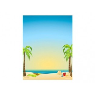 Letterhead - By the Beach - 8.5x11 - 80pk