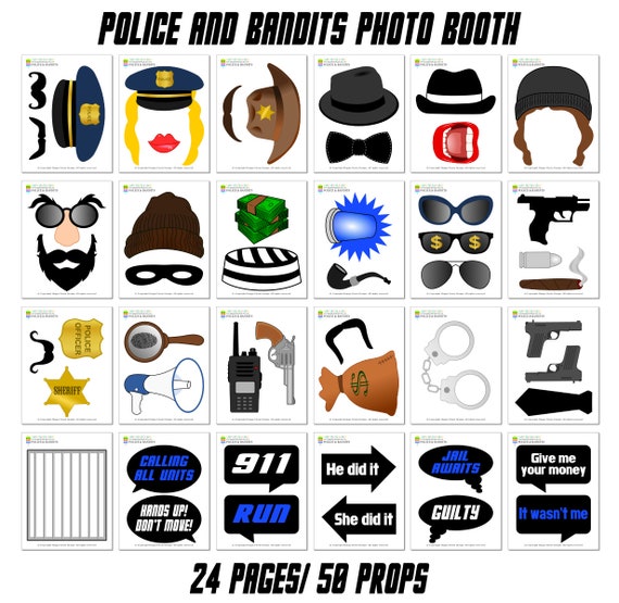 printable beard photo booth props