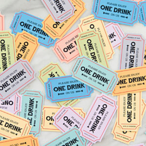 These FREE Printable Wedding Drink Tickets Are SO Freaking Cute!