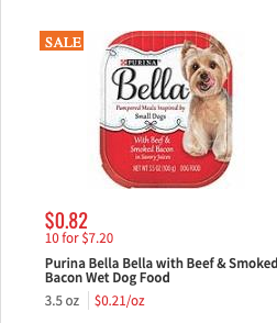 Over $8 in New Purina Bella Dog Food Coupons - $0.27 Bella Wet ...