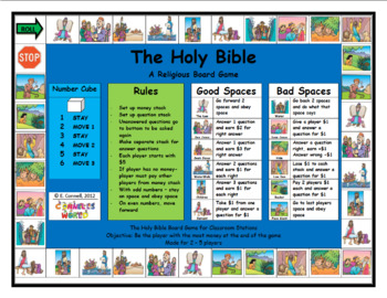 Holy Bible Board Game by CURIOUS CAT | TPT