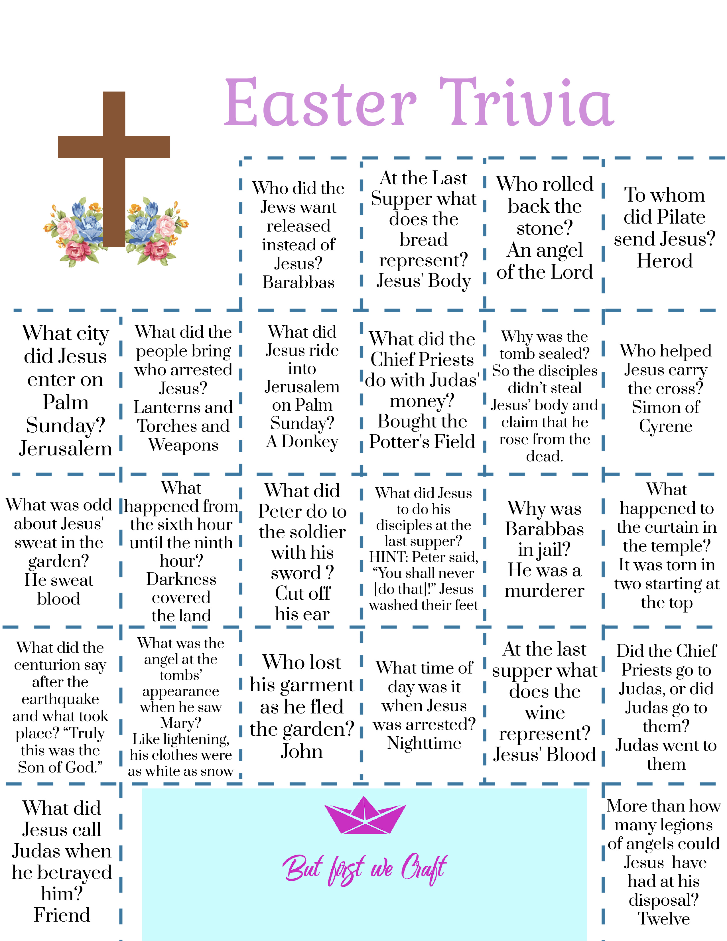Bible Couples Quiz, Printable Bridal Shower Game, Party Game